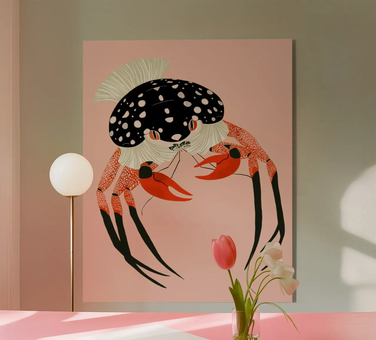 Granchio vivace plexiglass da ArtsySesta