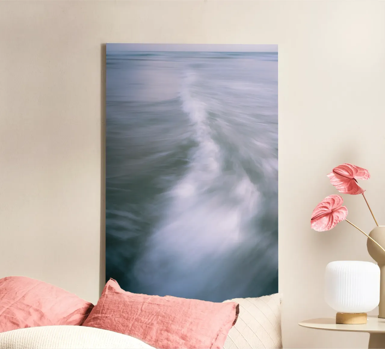 The Uniqueness of Waves XLVIII canvas with Floater frame by Tal Paz-Fridman
