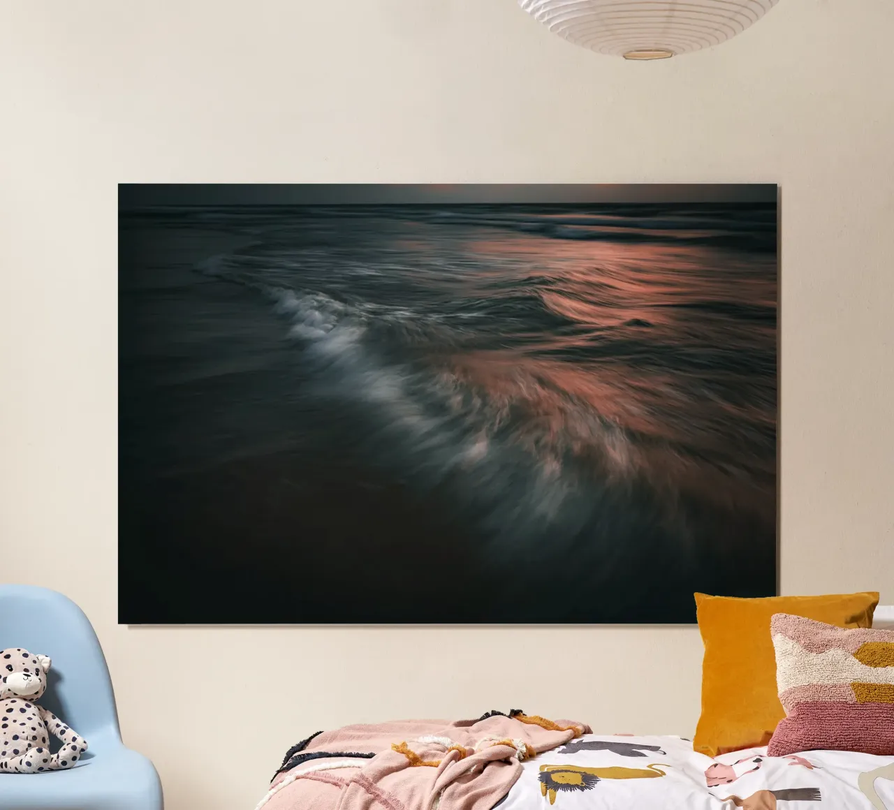 L'unicità delle onde XLIX poster con telaio in plastica da Tal Paz-Fridman