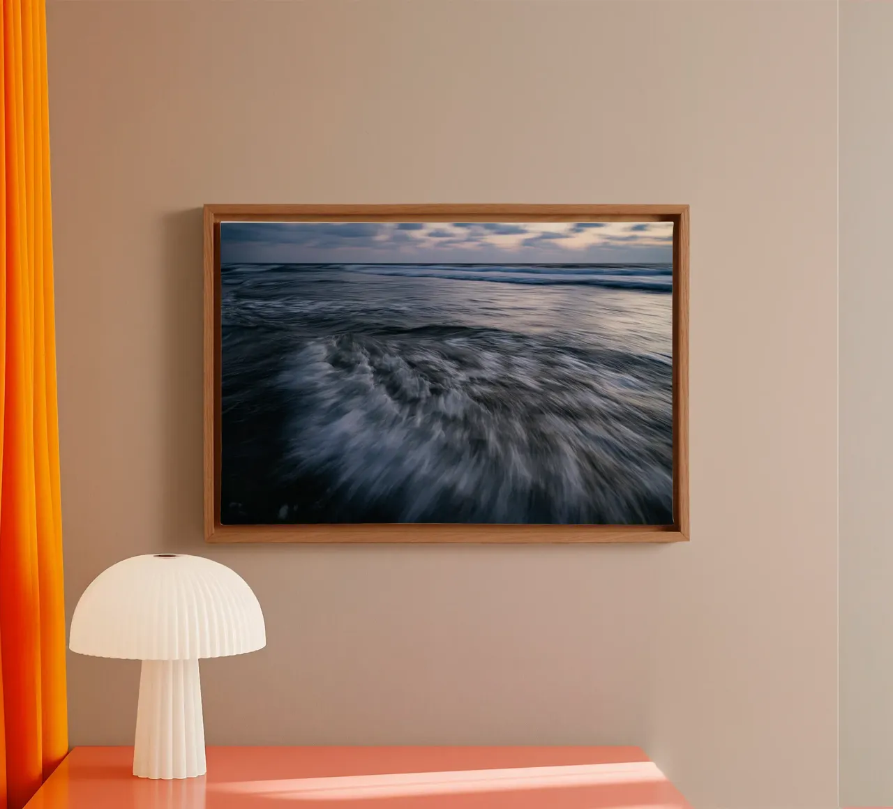 The Uniqueness of Waves LI canvas with Floater frame by Tal Paz-Fridman