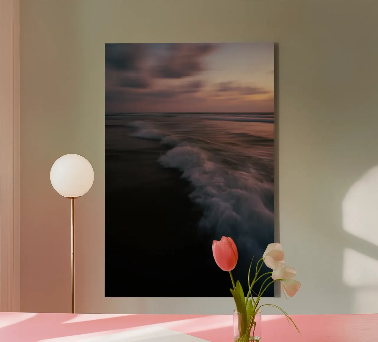 The Uniqueness of Waves LIII canvas with Floater frame by Tal Paz-Fridman