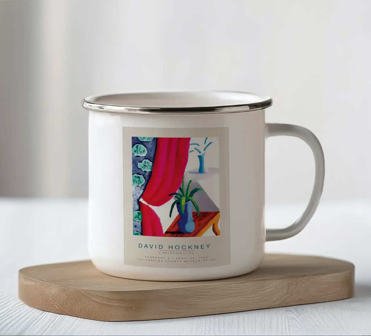 Una retrospettiva, 1988 tazza in smalto da coorcoxs