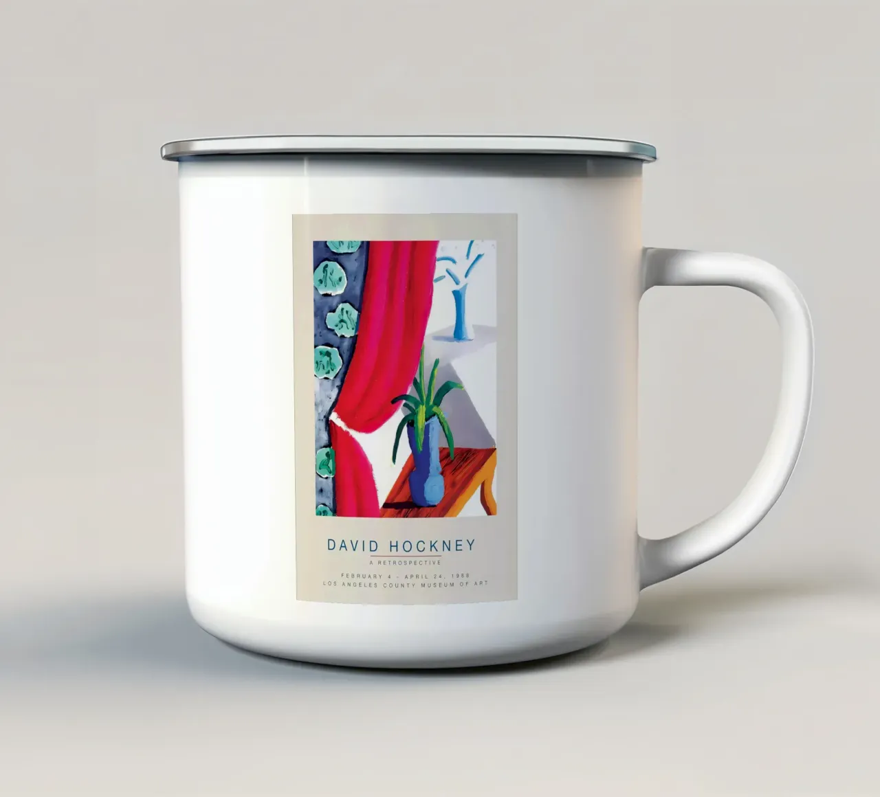 Una retrospettiva, 1988 tazza in smalto da coorcoxs