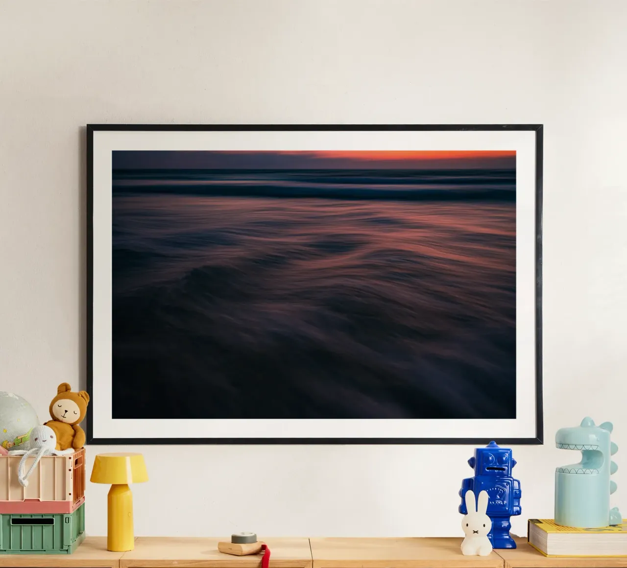 L'unicità delle onde LIV poster con telaio in alluminio da Tal Paz-Fridman