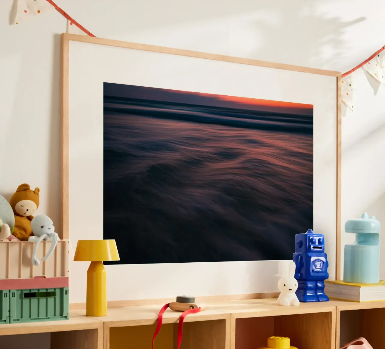 L'unicità delle onde LIV poster con telaio in alluminio da Tal Paz-Fridman