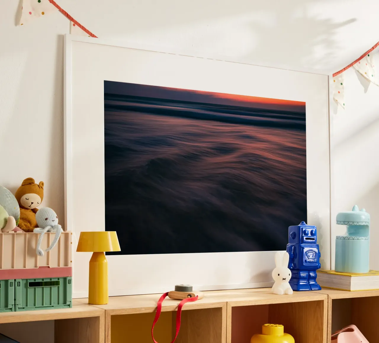 L'unicità delle onde LIV poster con telaio in alluminio da Tal Paz-Fridman