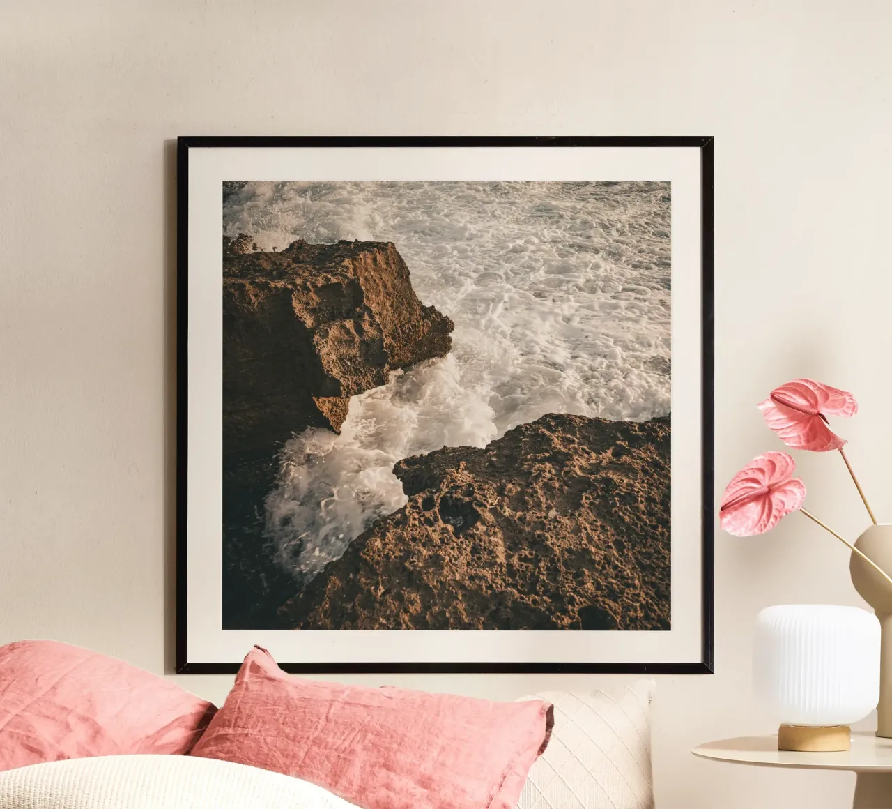 Seaside #47 poster con telaio in alluminio da Tal Paz-Fridman