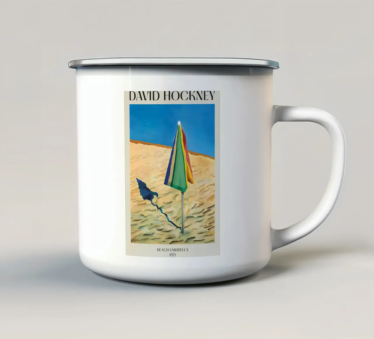 Beach Umbrella, 1971 tazza in smalto da coorcoxs