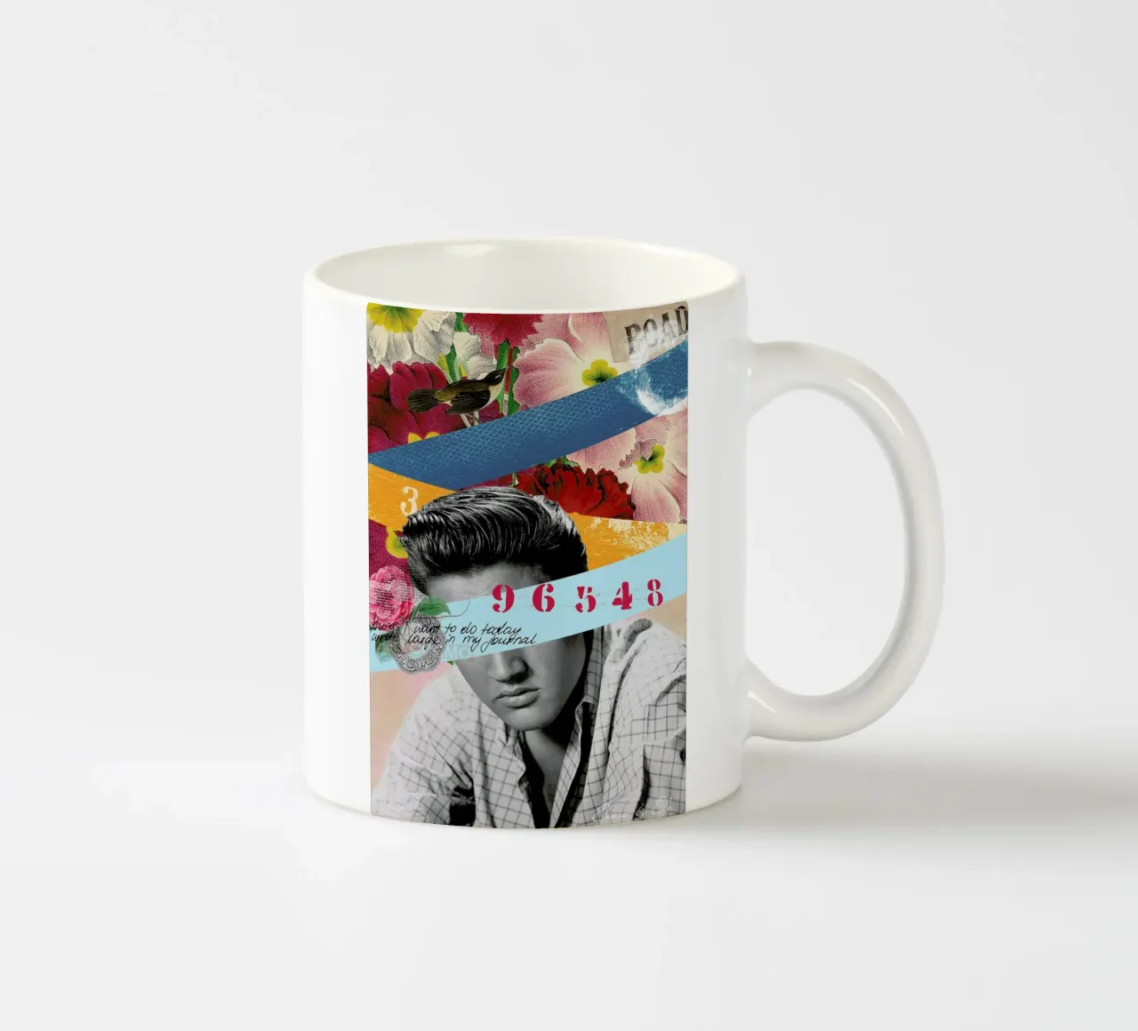 Public Figures: Elvis ceramic mug by Elo Marc
