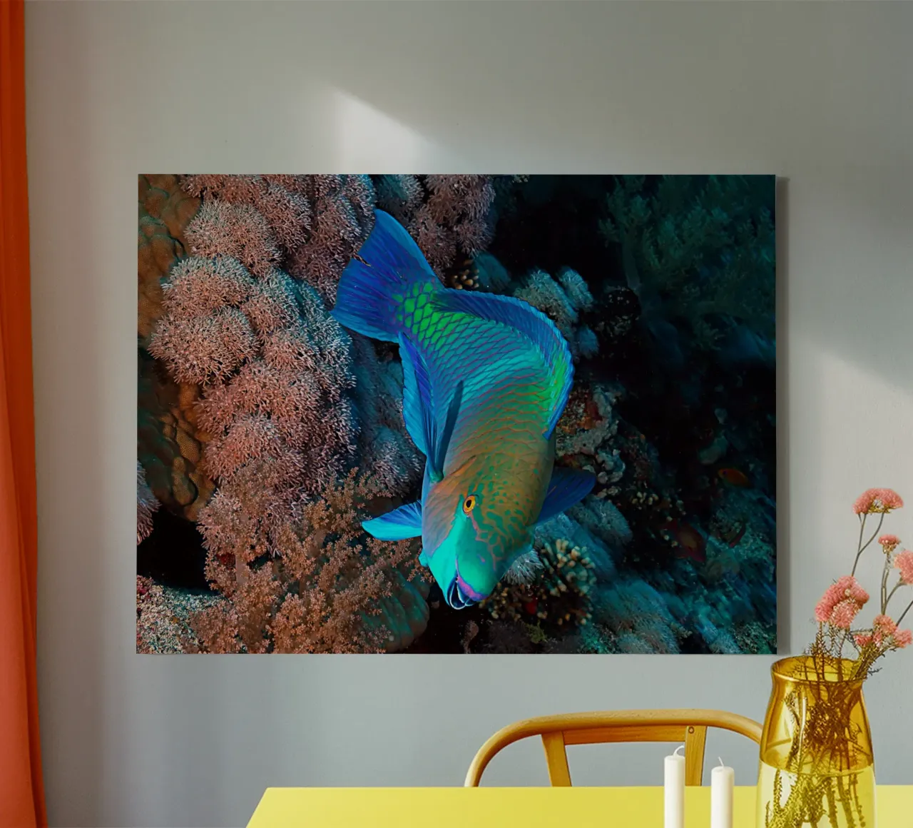 Liquid Realms canvas with Floater frame by StillVibe Home