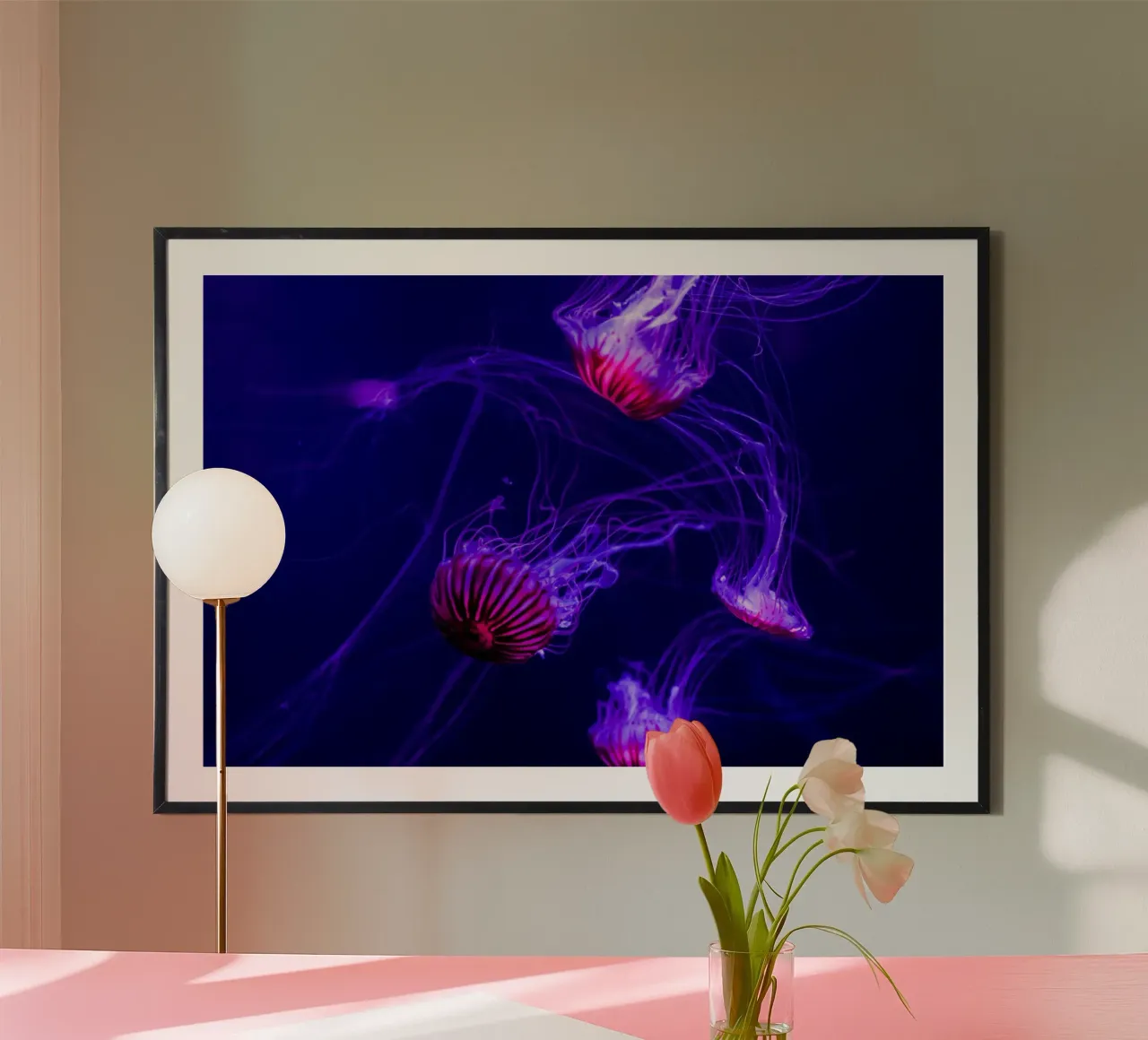 Regni liquidi poster con telaio in alluminio da StillVibe Home
