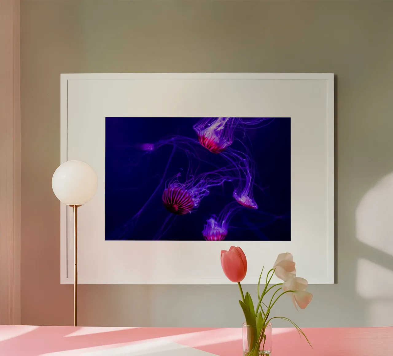 Regni liquidi poster con telaio in alluminio da StillVibe Home