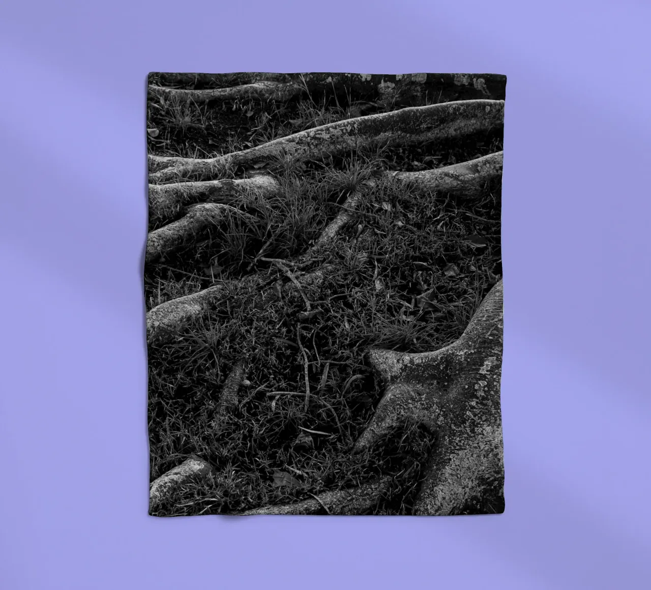Roots I fleece blanket by Tal Paz-Fridman