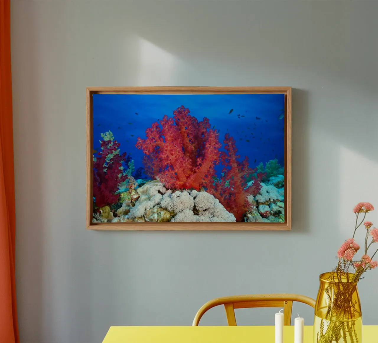 Liquid Realms canvas with Floater frame by StillVibe Home