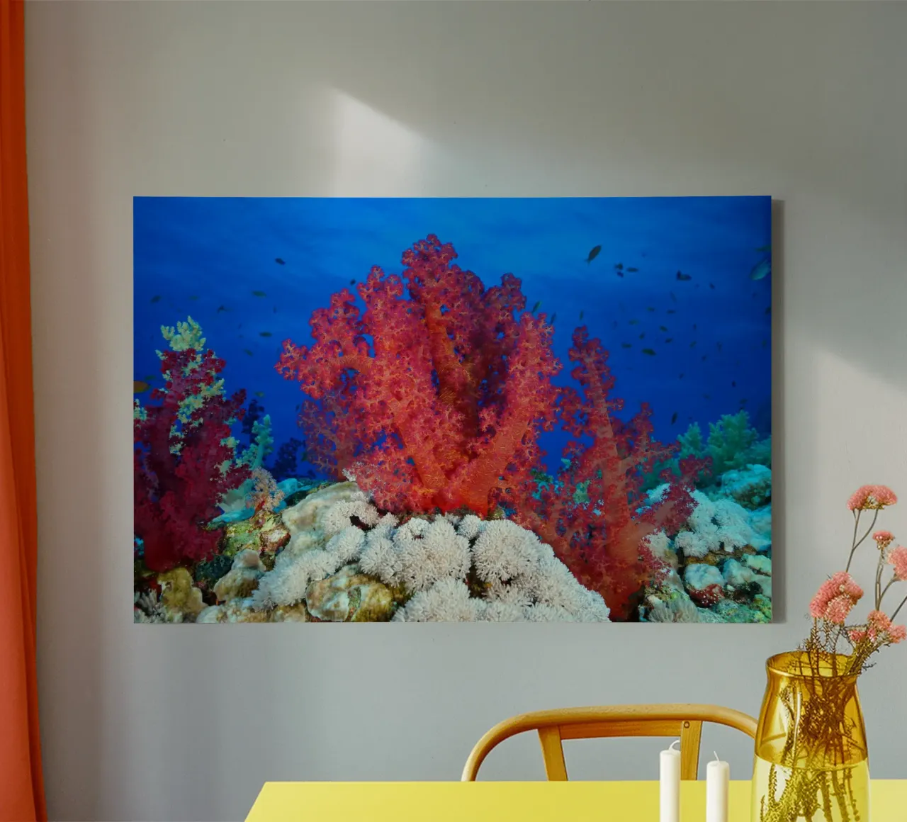 Liquid Realms canvas with Floater frame by StillVibe Home