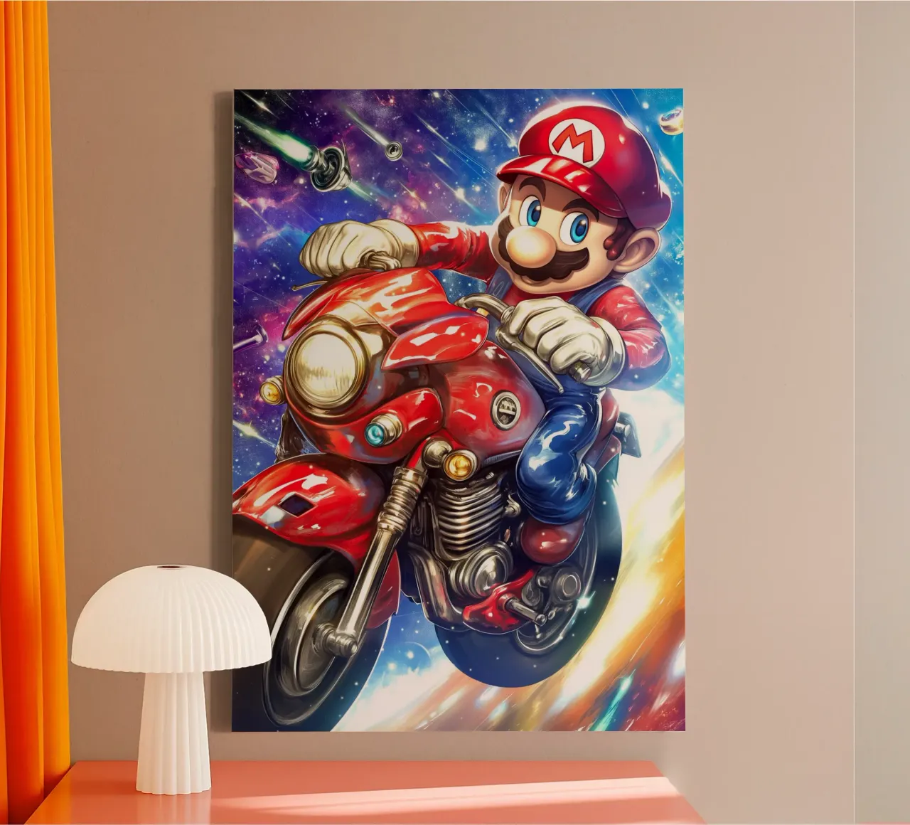 Super Mario Bros tela con Cornice a cassetta da Fleur de Lys