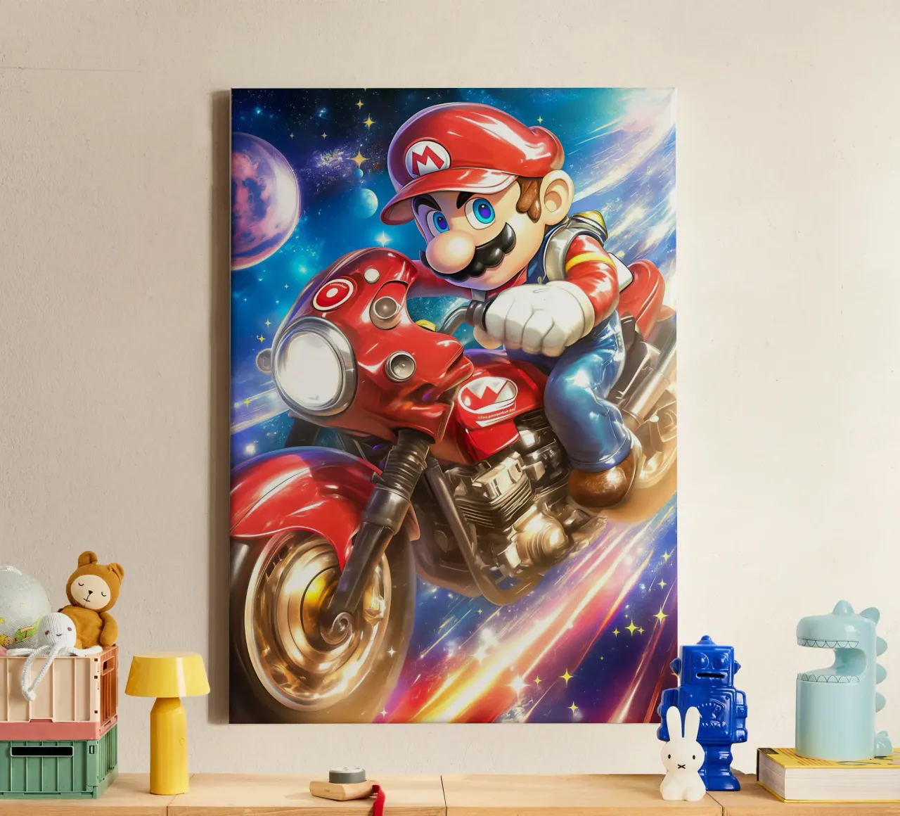 Super Mario Bros canvas with Floater frame by Fleur de Lys
