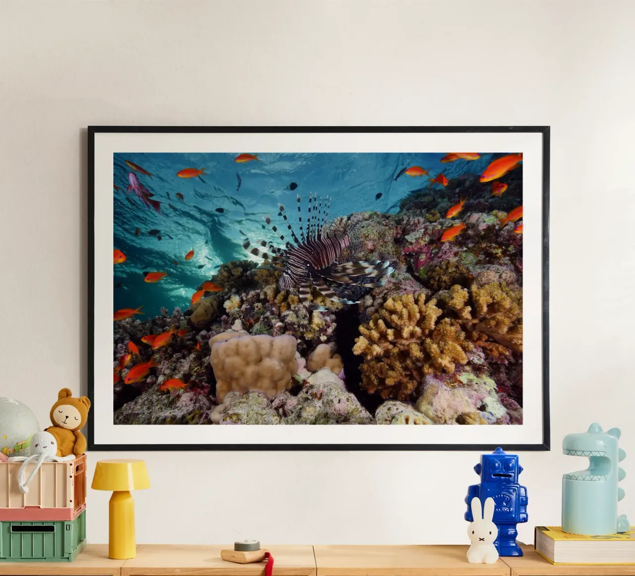 Regni liquidi poster con telaio in alluminio da StillVibe Home