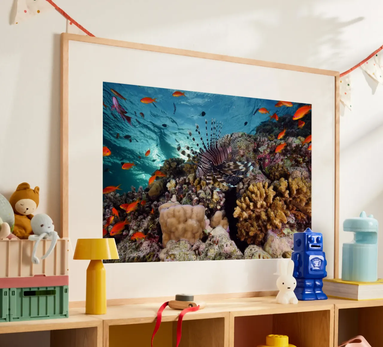 Regni liquidi poster con telaio in alluminio da StillVibe Home