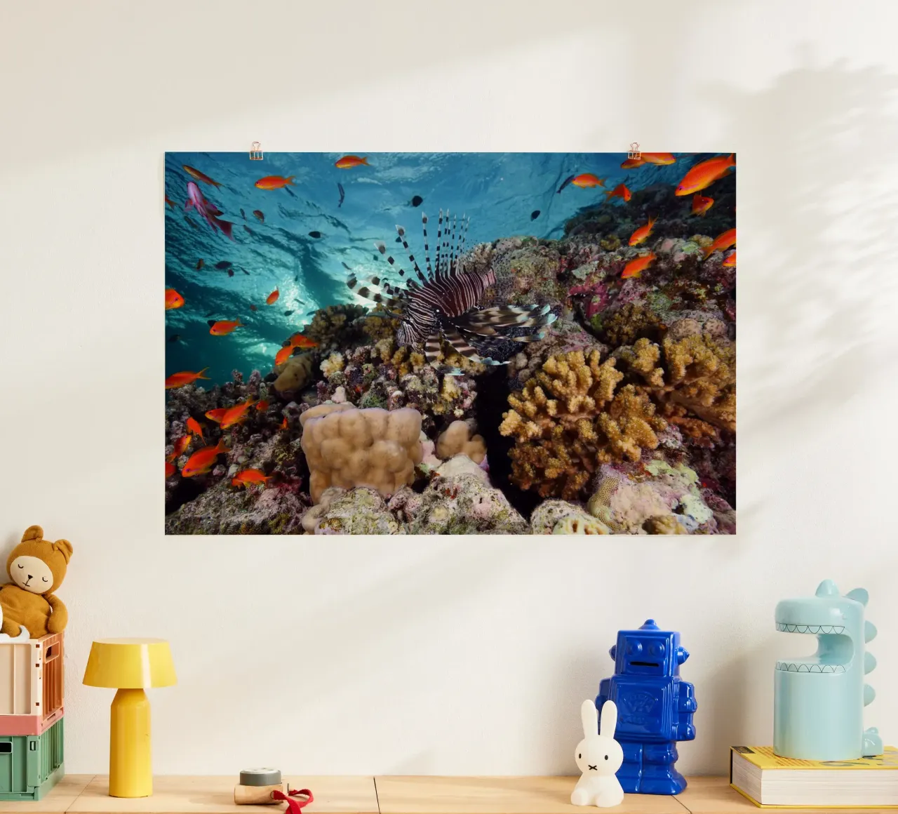 Regni liquidi poster con telaio in alluminio da StillVibe Home