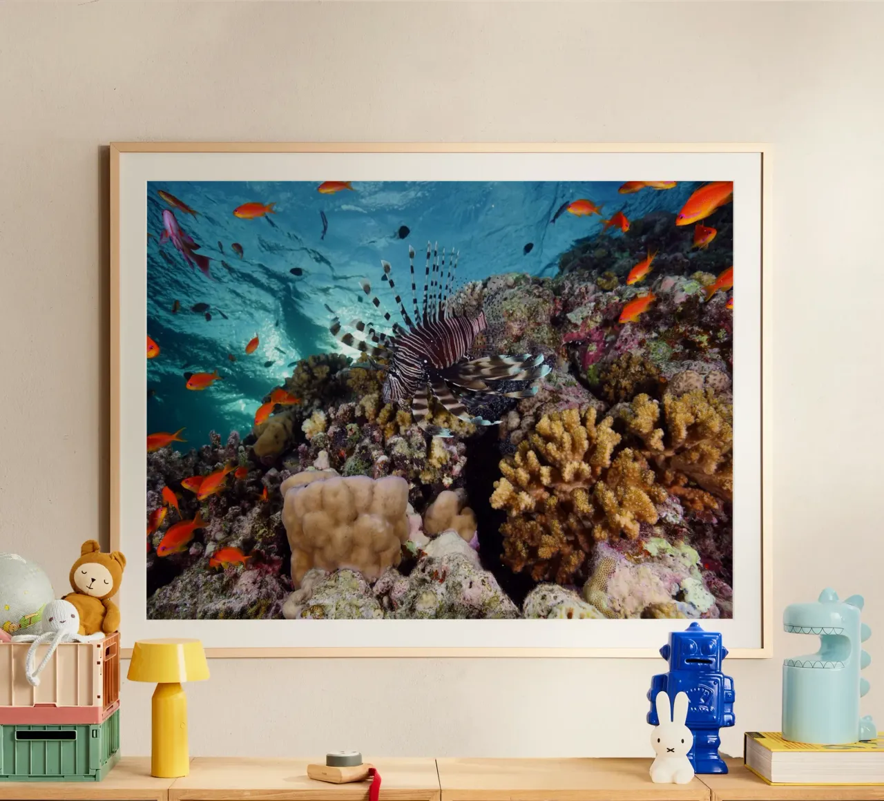 Regni liquidi poster con telaio in alluminio da StillVibe Home
