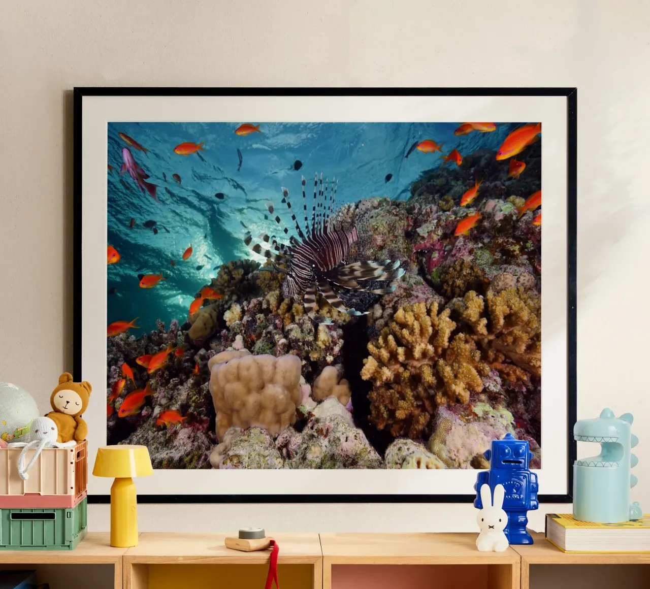 Regni liquidi poster con telaio in alluminio da StillVibe Home