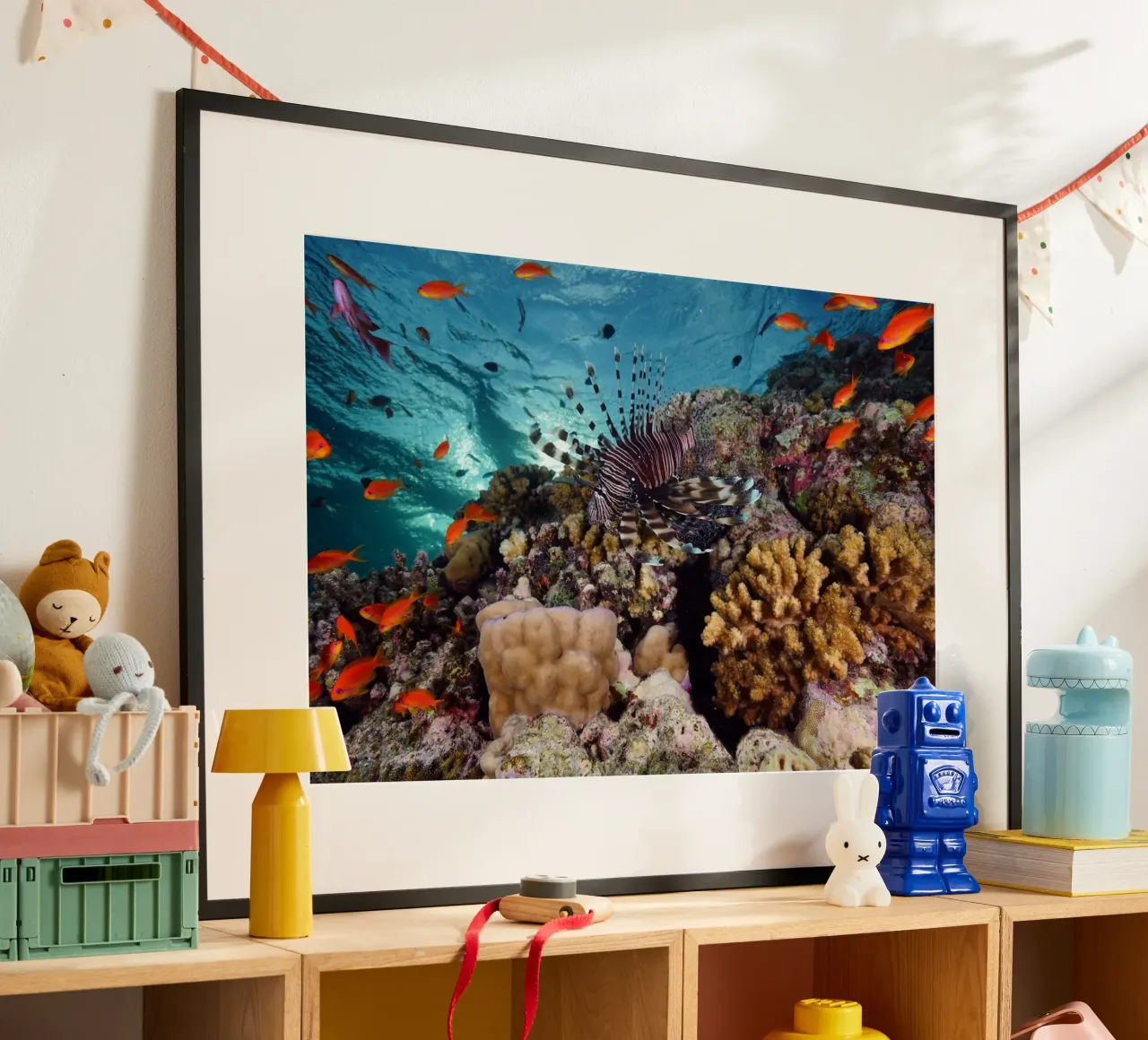 Regni liquidi poster con telaio in alluminio da StillVibe Home