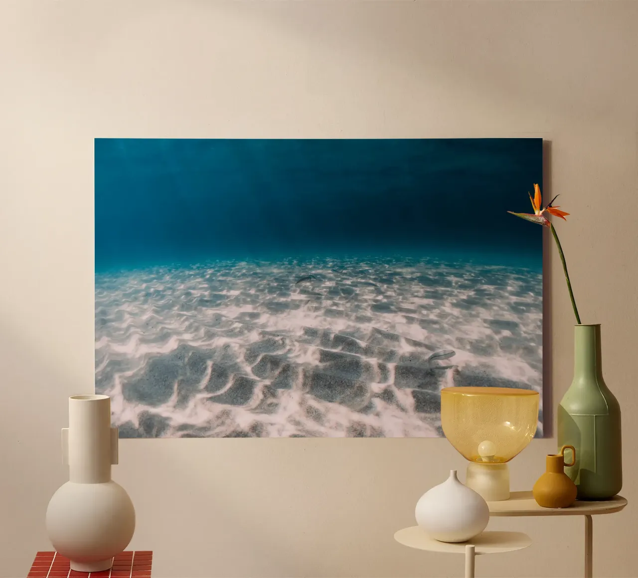 Liquid Realms canvas with Floater frame by StillVibe Home