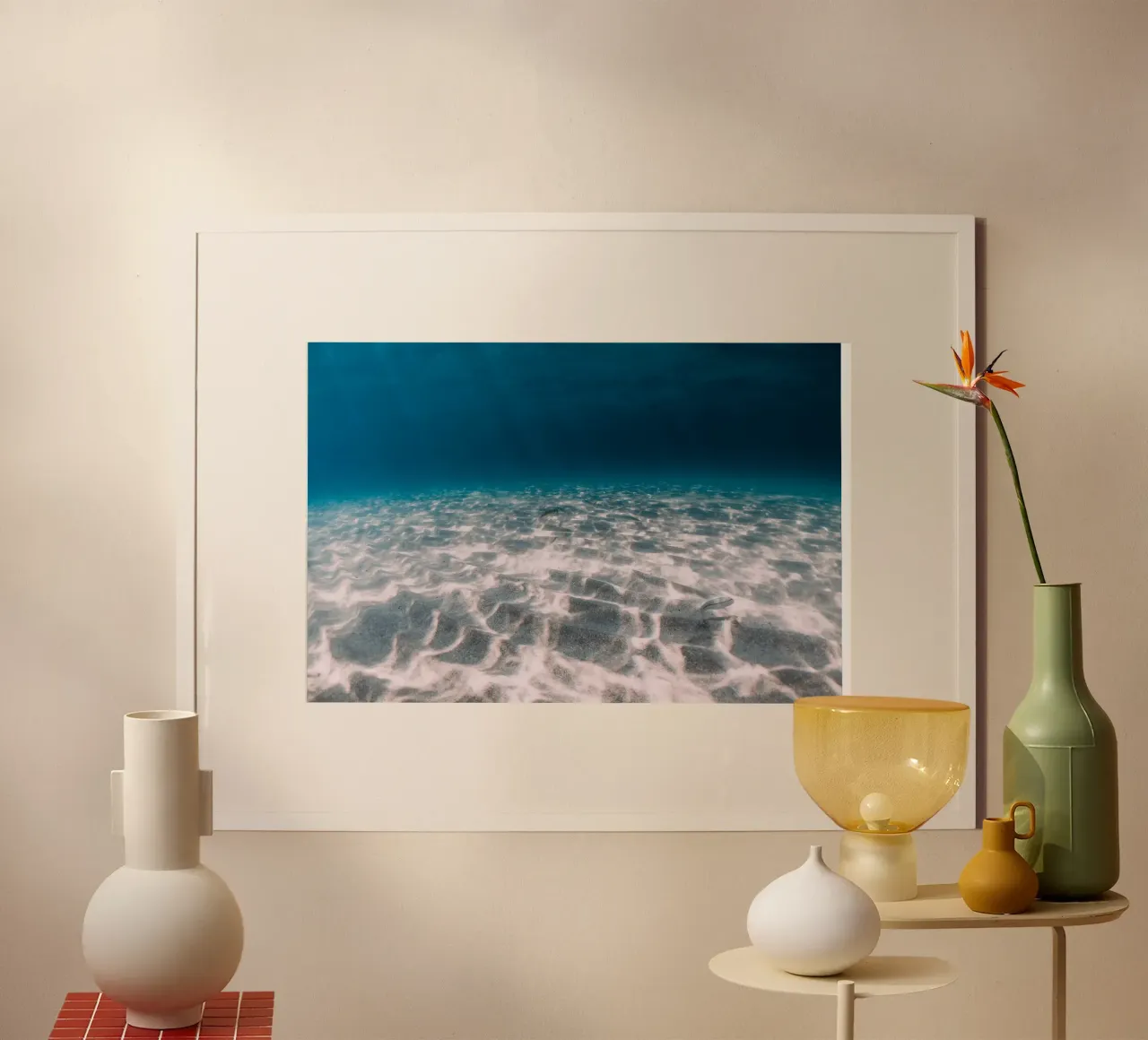 Regni liquidi poster con telaio in alluminio da StillVibe Home