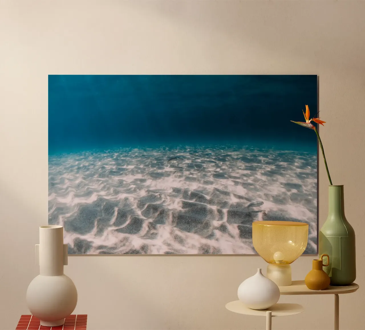 Regni liquidi poster con telaio in alluminio da StillVibe Home