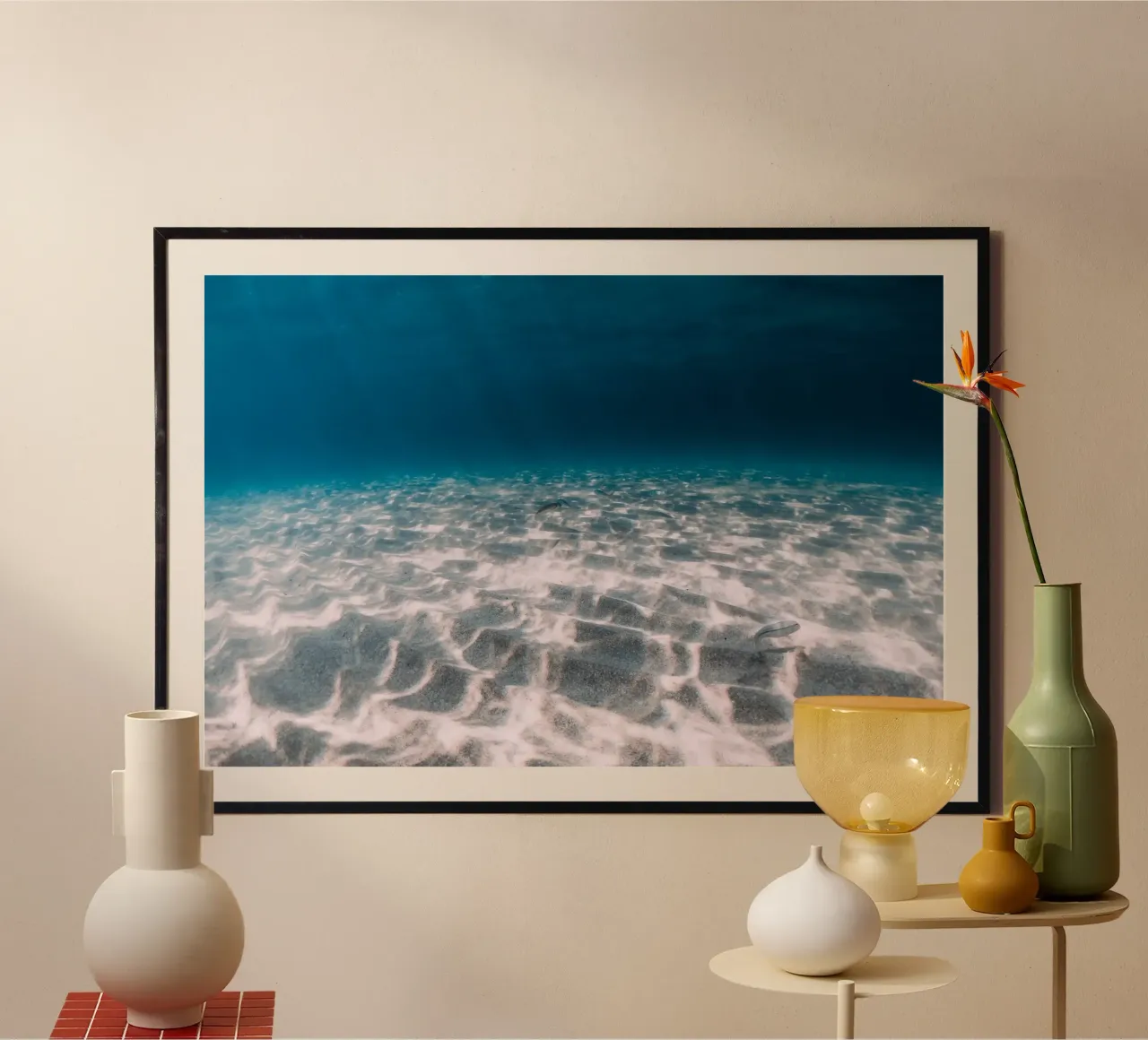 Regni liquidi poster con telaio in alluminio da StillVibe Home