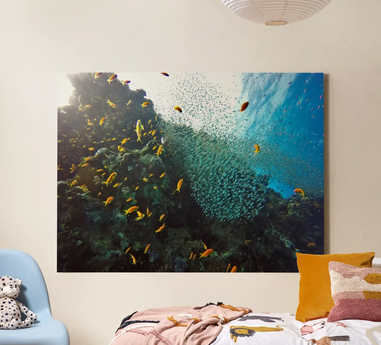 Liquid Realms canvas with Floater frame by StillVibe Home