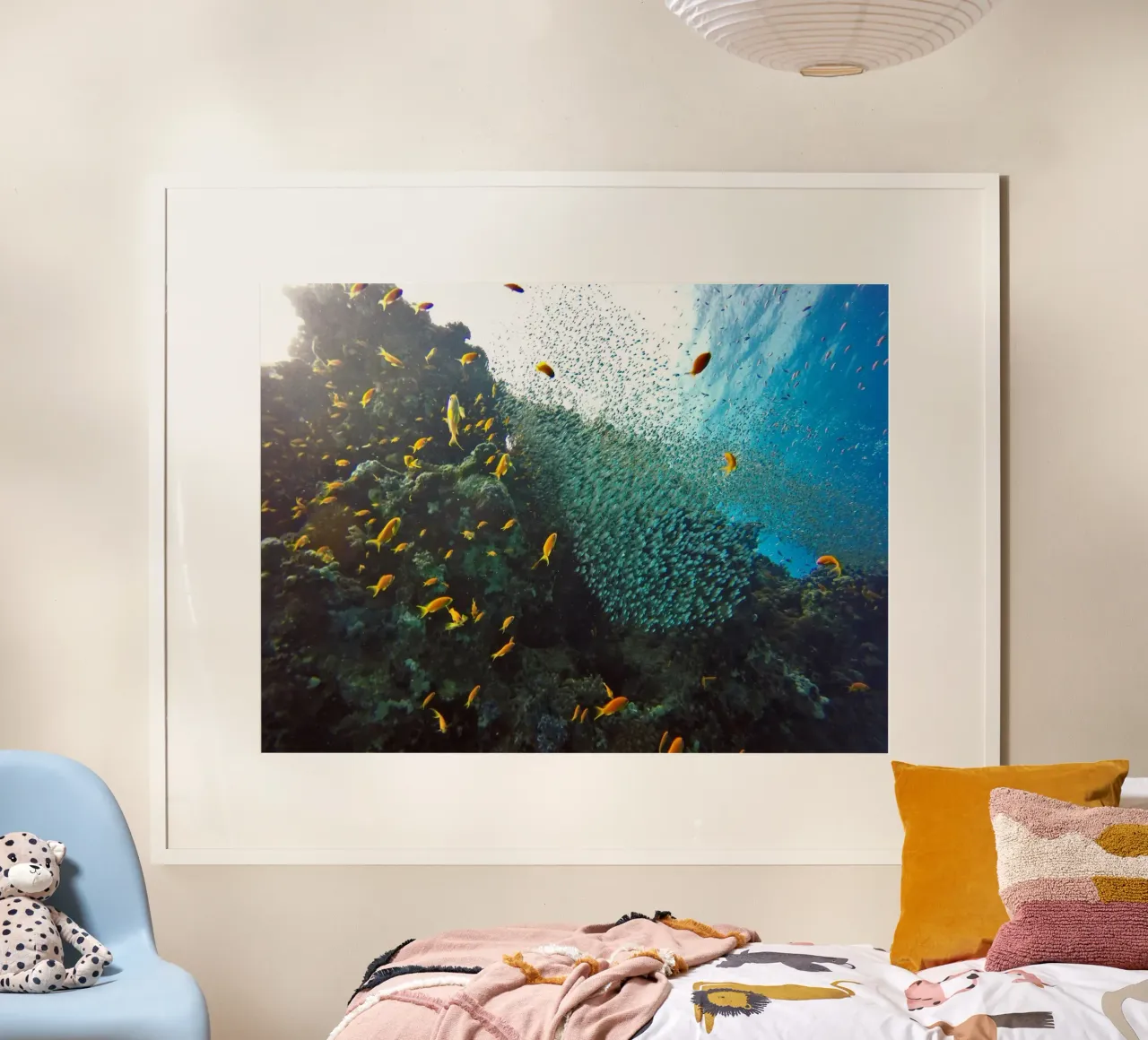 Regni liquidi poster con telaio in alluminio da StillVibe Home