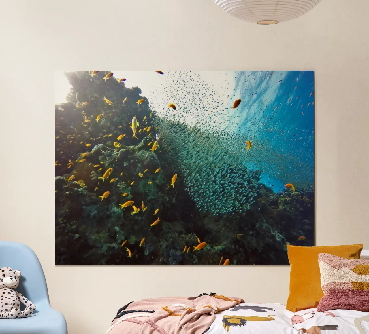 Regni liquidi poster con telaio in alluminio da StillVibe Home
