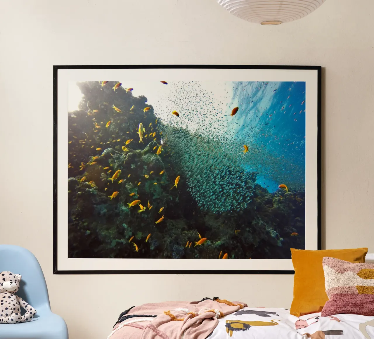 Regni liquidi poster con telaio in alluminio da StillVibe Home