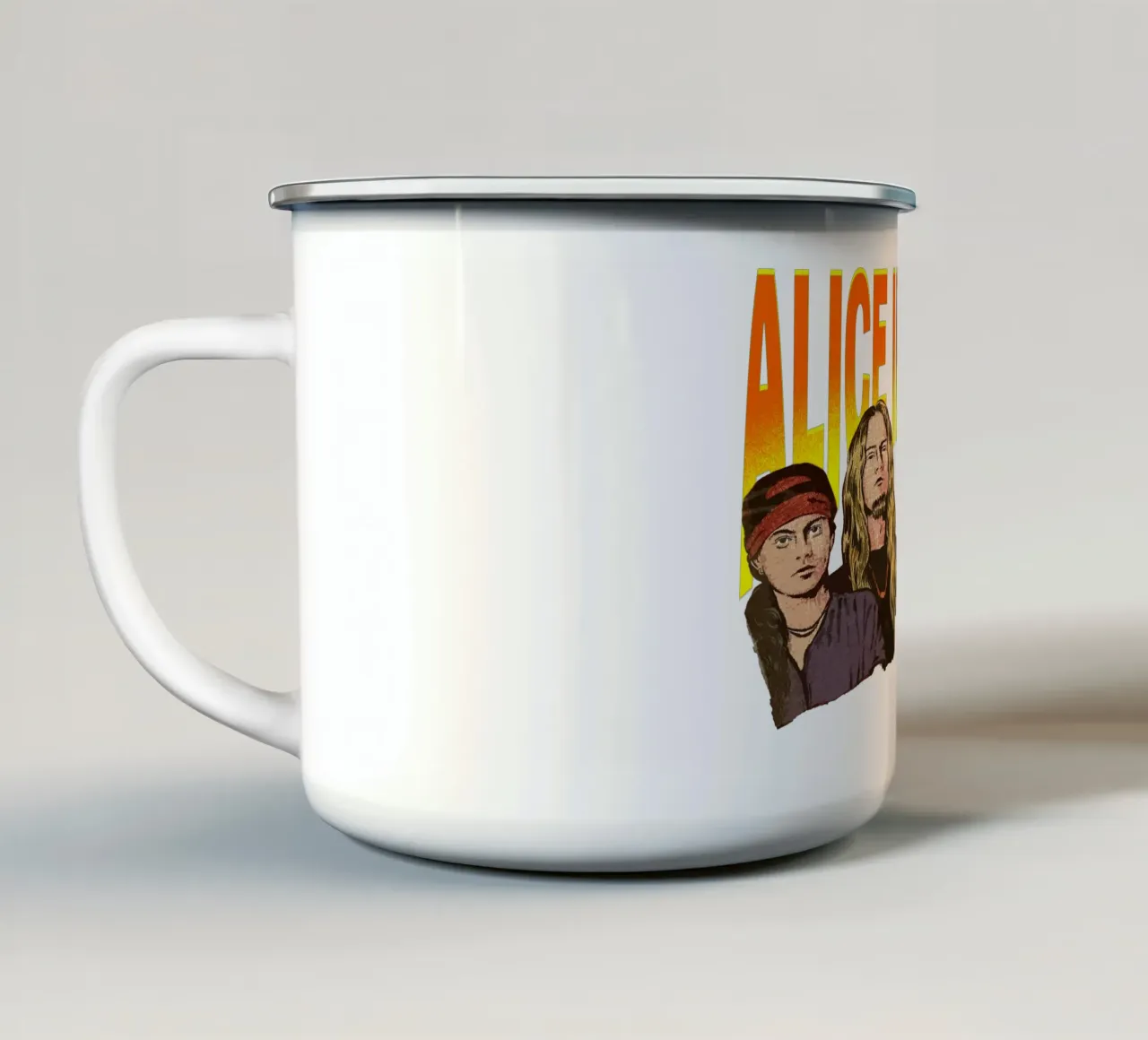 Maglietta essenziale degli Alice in Chains tazza in smalto da thisnara.std