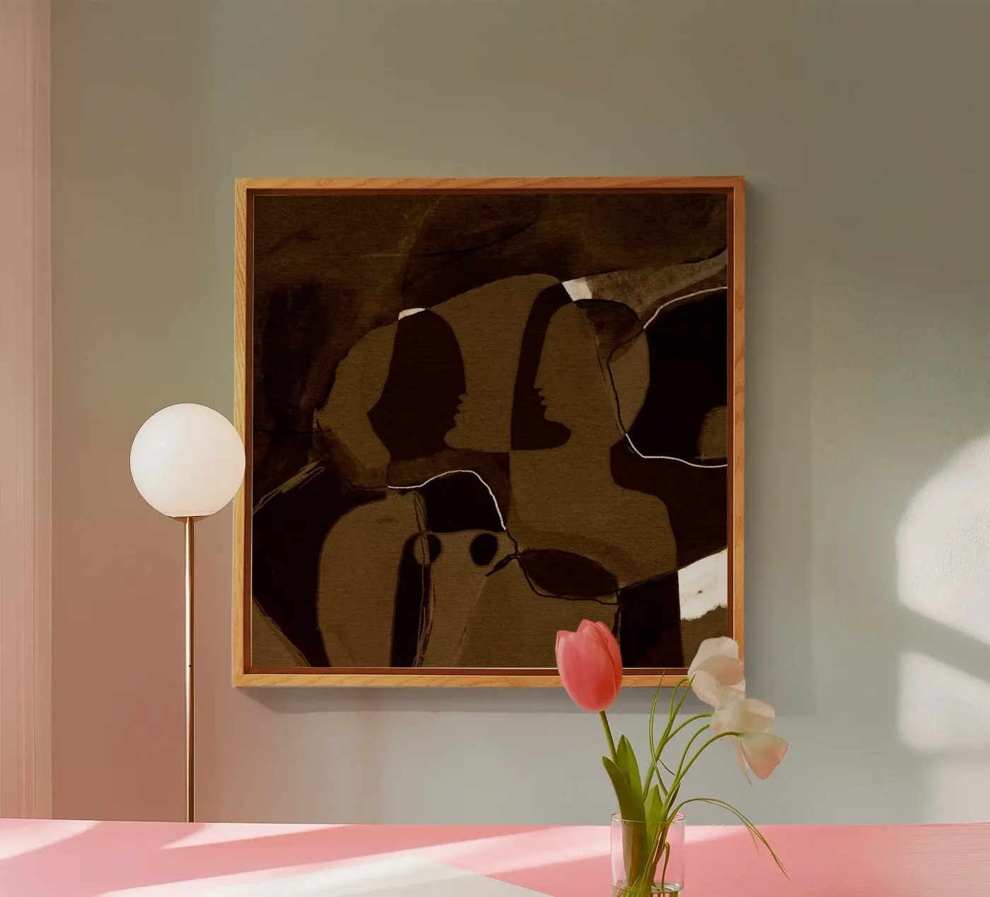 Becoming 2 acryl van Shatha Al Dafai