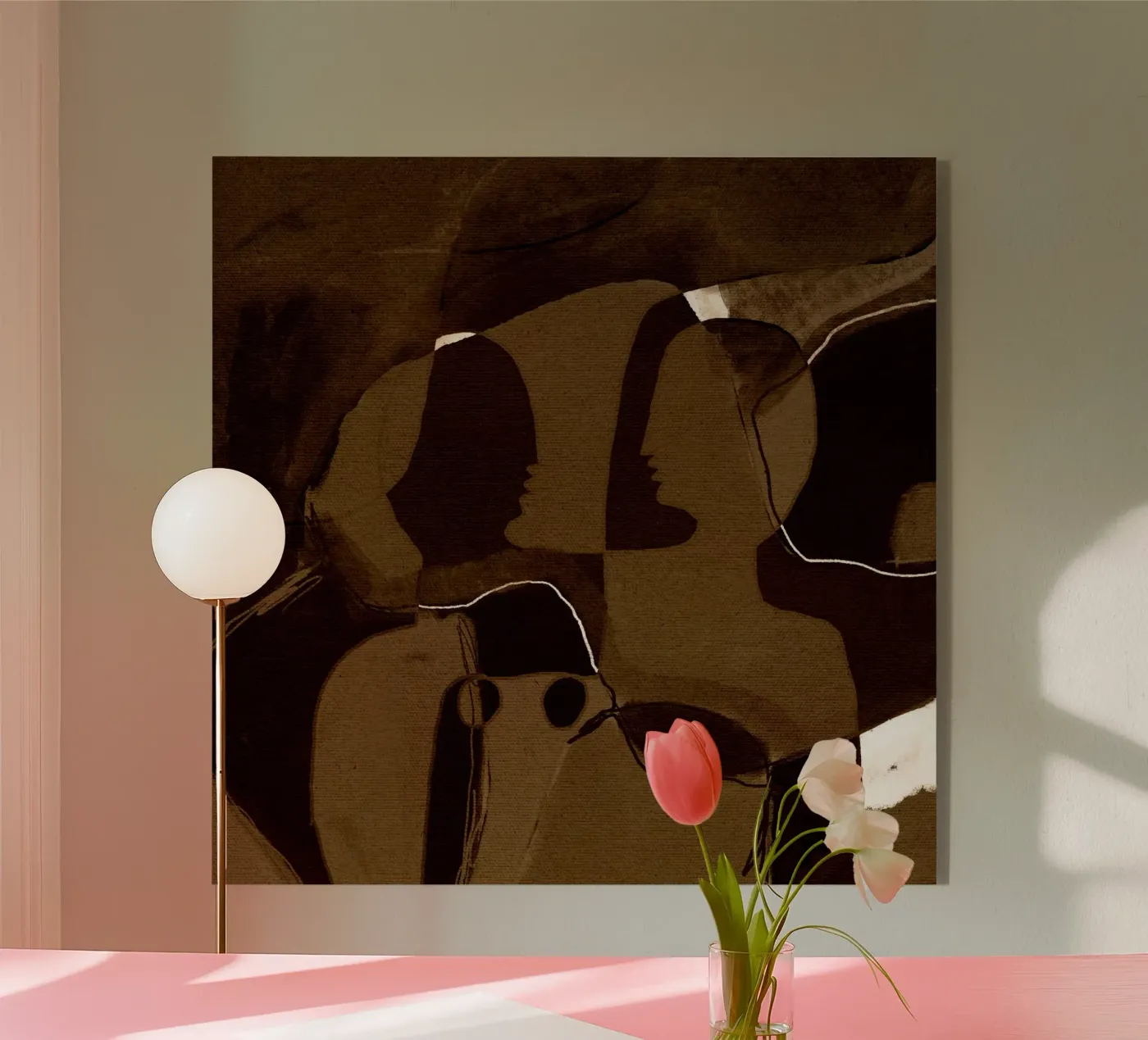 Becoming 2 acryl van Shatha Al Dafai