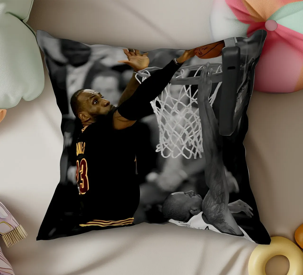 Lebron James, The Block cuscino da willtahuyshop