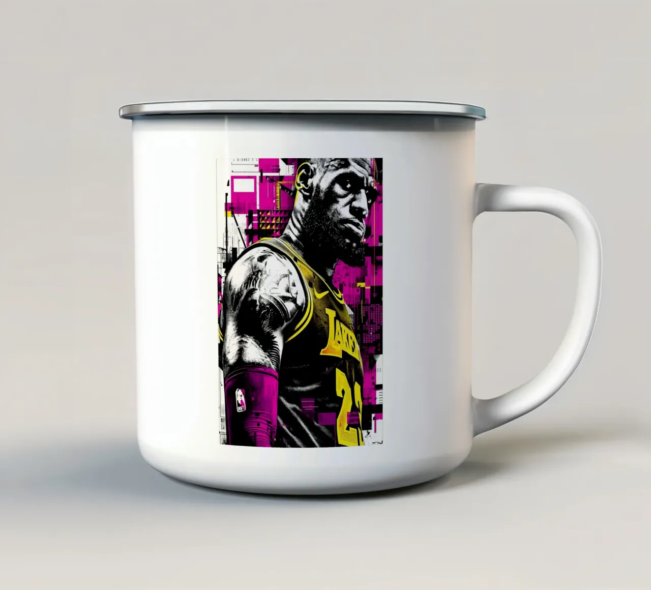 LeBron James tazza in smalto da willtahuyshop