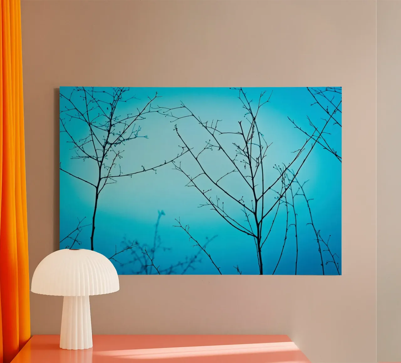 Schemering in de buitenlucht canvas met Baklijst van Tal Paz-Fridman