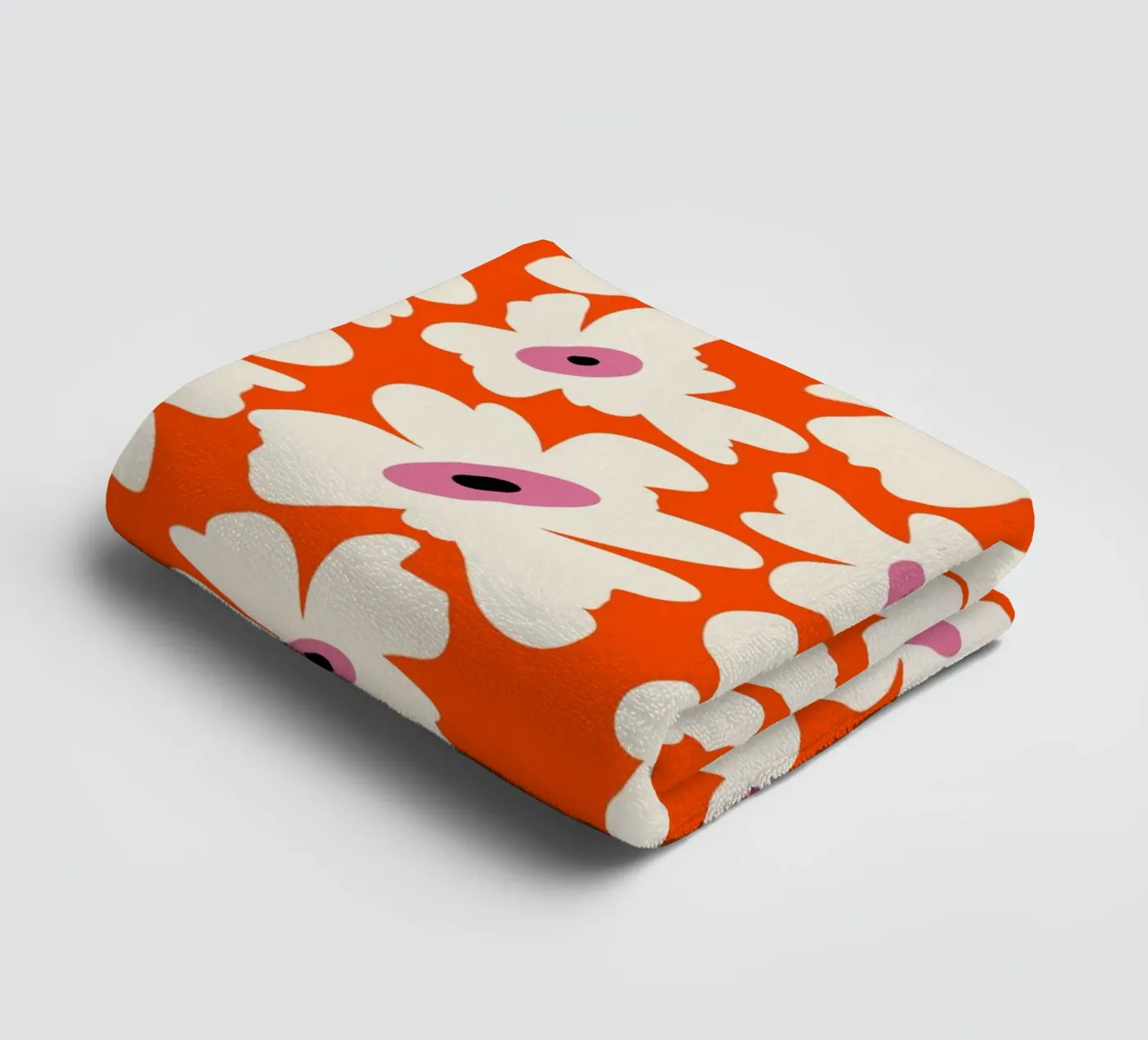 Floral Fun Garden badhanddoek van Miho Art Studio