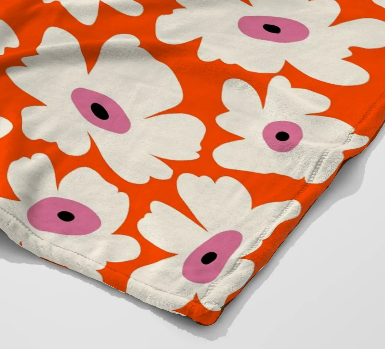 Bloementuin fleecedeken van Miho Art Studio