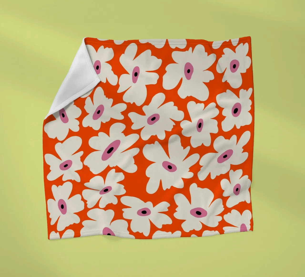 Bloementuin fleecedeken van Miho Art Studio