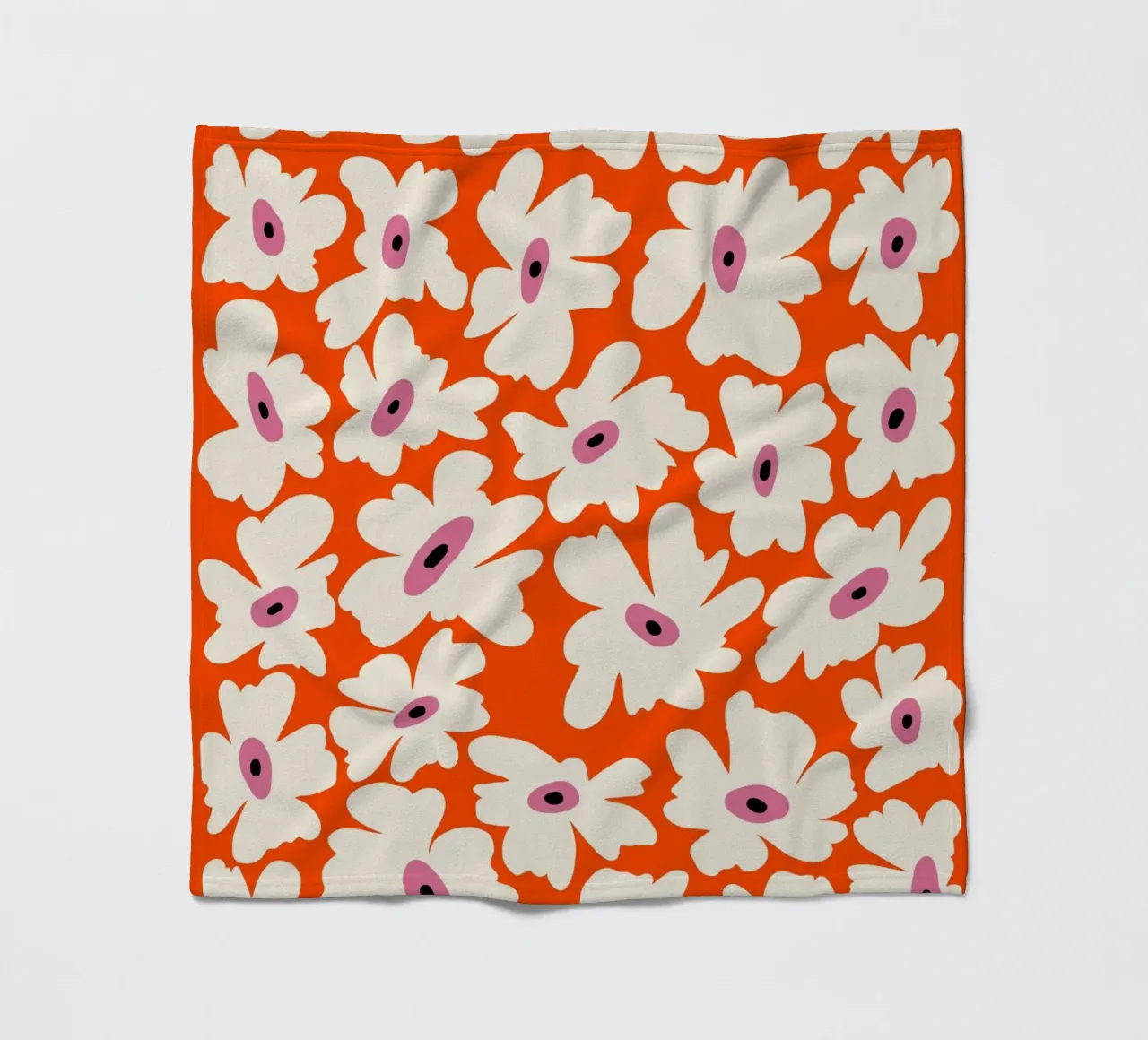 Bloementuin fleecedeken van Miho Art Studio