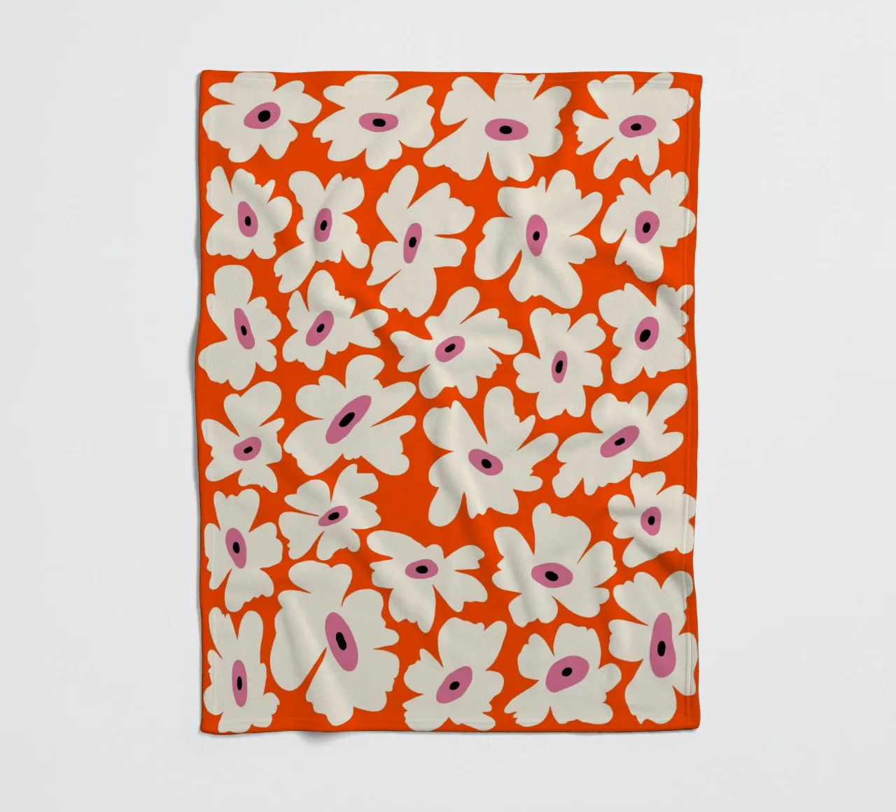 Bloementuin fleecedeken van Miho Art Studio