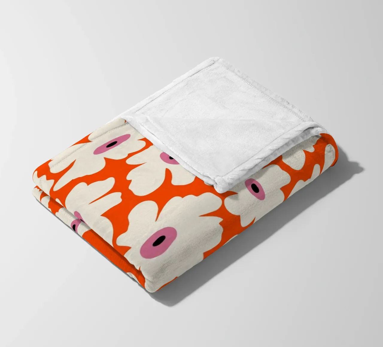 Bloementuin fleecedeken van Miho Art Studio