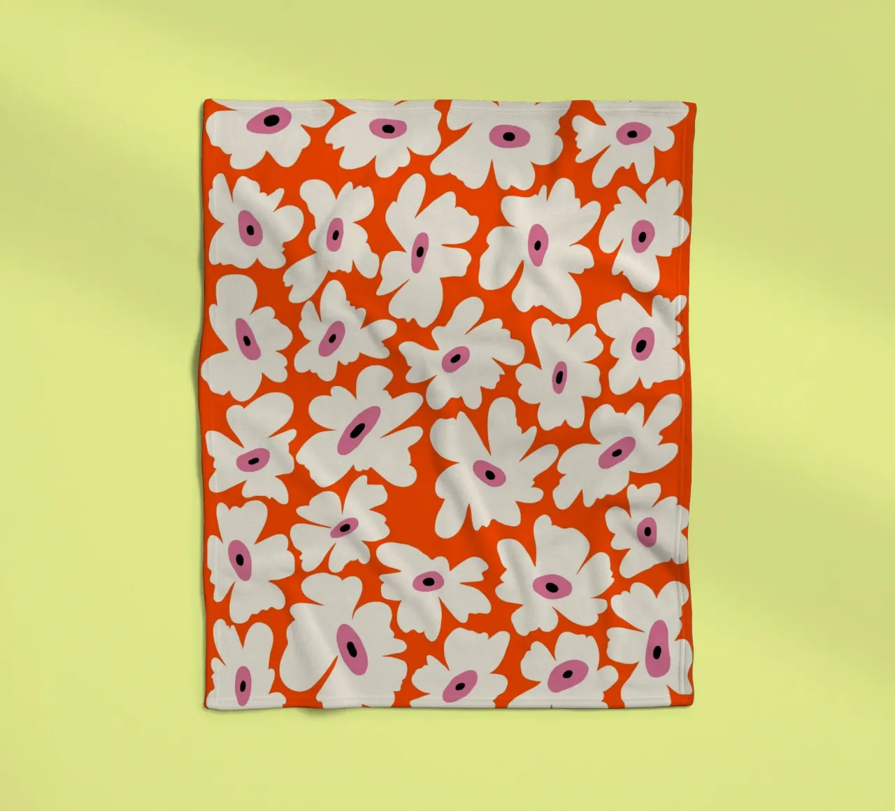 Bloementuin fleecedeken van Miho Art Studio