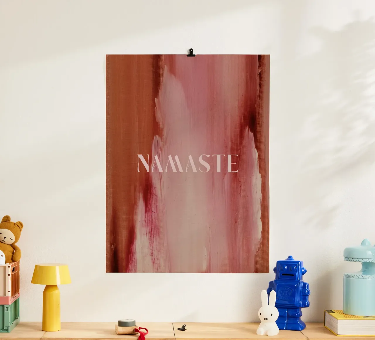 Soft Poems No 01 poster con telaio in legno da treechild