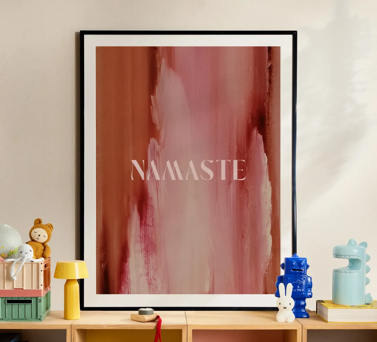 Soft Poems No 01 poster con telaio in legno da treechild